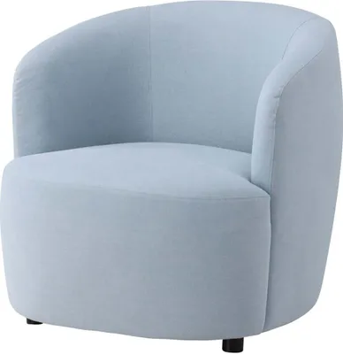 Produktbild von FURNLUX Sessel Bobbo Blau Und Schwarz 79cm / Hauptfarbe: Blau / Abmessungen: 79 x 85 x 77 cm