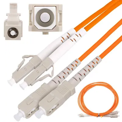 Zdjęcie produktu dla Extralink SC/UPC-LC/UPC Patchcord wielomodowy, OM2, Duplex, 3mm, 3m