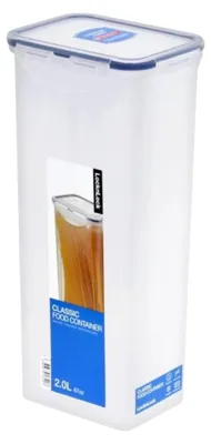 Image de Boîte de conservation spaghetti - 2 litres - Empilable - Anti-odeurs - 100 % étanche à l'air et à l'eau