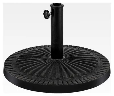 Produktbild von Sonnenschirmständer Φ49cm, runder Schirmständer aus Kunstharz für Schirmstangen von 38/48 mm