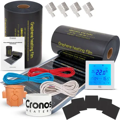 Immagine prodotto di Kit di pellicole riscaldanti a infrarossi Cronos GRAPHENE, 220W/m², copertura 2 m²