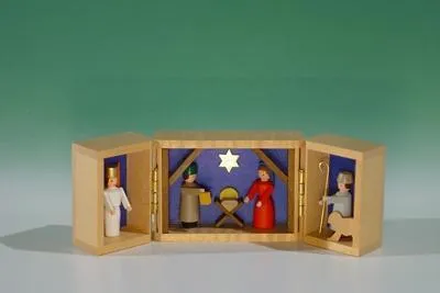 Produktbild von Miniaturen Klapperkästchen Krippenschrein BxHxT 13x4,5x8cm NEU