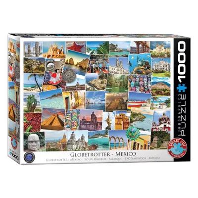 Immagine prodotto di Eurographics Puzzle Globetrotter Mexiko, Sehenswürdigkeiten, 1000 Teile, 68 x 48 cm, 6000-0767