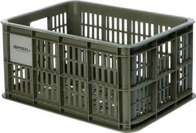 Produktbild von Basil Fahrradkorb Crate , Grün, M