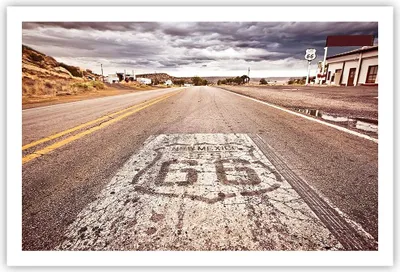 Produktbild von Poster - Poster ohne Rahmen - USA Route 66 Reise - 91,5x61 cm - Wand Bild - Wanddeko - Wandbilder - Kunstposter - Wandposter - Bilder - Kunstdruck - Wanddekoration - Wandbild - P2XAA91x61-2712