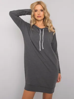 Obrázek produktu pro Relevance Dámské mikinové šaty Gnoolga tmavě šedá L/XL