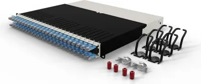 Produktbild von Patchbox.one 8Ru Cat.6A Stp Blue 0,8M In Cl. 6 Patchcatch