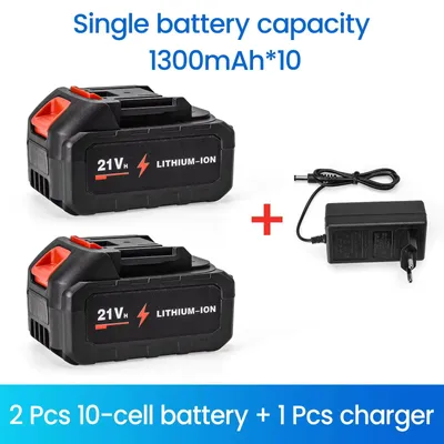 Produktbild von Lithium-Ionen-Akku - Makita-kompatibles Akkupack - 13000 mAh - 2 × 10 Zellen - Wiederaufladbar - BL1860B/BL1860/BL1850