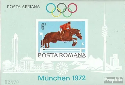 Produktbild von Briefmarken Rumänien 1972 Mi Block94 (kompl.Ausg.) postfrisch Sommerspiele