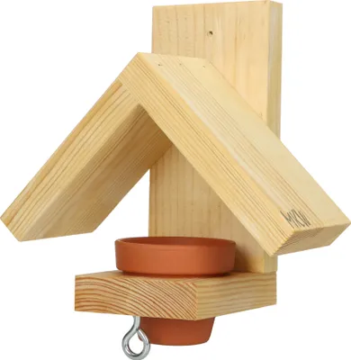Obrázek produktu pro Ptačí budka - Mini krmítko Magdalena 2 MKW ECO - Stabilní hnízdní budka pro volně žijící a zahradní ptáky - z měkkého dřeva - odolná proti povětrnostním vlivům