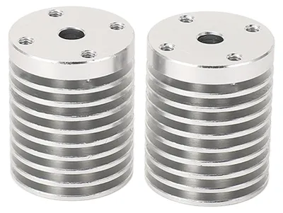 Image de 2 dissipateurs thermiques pour hotend V6, extrudeuse en aluminium, compatibles avec les imprimantes 3D Voron 0.1, 0.2