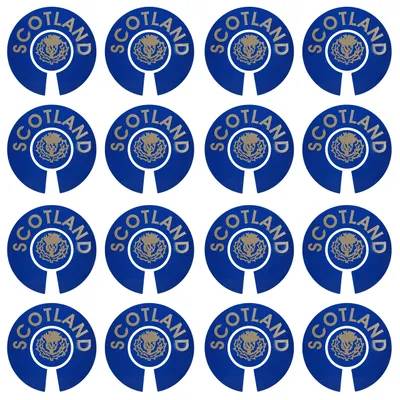 Gazon-Identifikationsaufkleber, 6 cm, rund, 16 Stück, 4 Sets, selbstklebend