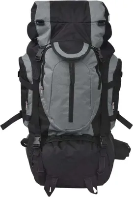 Produktbild von vidaXL Wanderrucksack XXL 75 L Schwarz und Grau