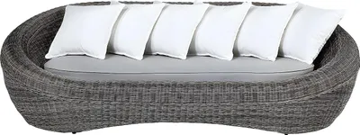 Produktbild von 3-Sitzer-Gartensofa WHITEHEAVEN aus Technorattan – Farbe: Grau