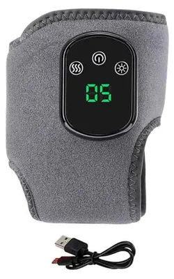 Produktbild von Fußmassagegerät Dreifachfunktion Vibration Wärme USB Aufladbar, 1 Stück, Grau, Für Neuropathie Plantarfasziitis Sehnenscheidenentzündung