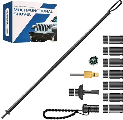 Obrázek produktu pro Teleskopické turistické hole, 123 cm, hliník, nastavitelné, s tlumením nárazů, černé, pro turistiku
