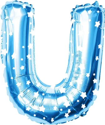 Produktbild von Oblique Unique Folien Luftballon Buchstabe U Kinder Geburtstag Baby Shower Party Deko Ballon - blau