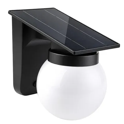 Produktbild von Solar Wandleuchte Außen, 3600 mAh Akku, 3 Farbtemperaturen, LED Wandlampe  für Innenhöfe, Gärten und Wände