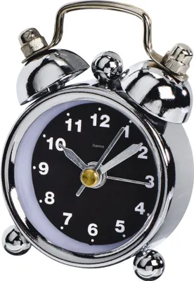 Produktbild von Hama Wecker "Nostalgie", Mini, Schwarz