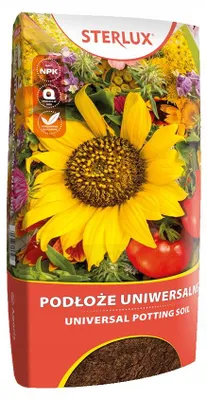 Produktbild von Universaler Pflanzsubstrat 50L für Blumen, Gemüse & Zierpflanzen – gebrauchsfertig mit Dünger