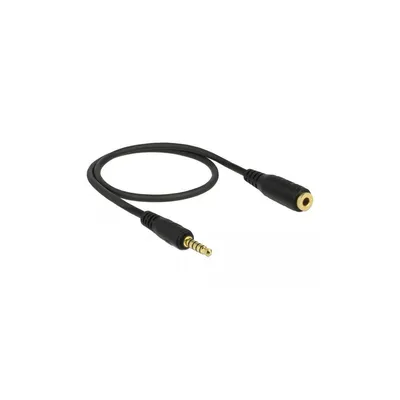 Obrázok produktu pre DeLOCK 85700, 3.5mm, Samec, 3.5mm, Samica, 0,5 m, Čierna