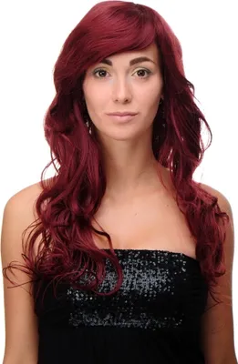 Produktbild von WIG ME UP Perücke Granatrot sehr lang voluminös 9669EL-39