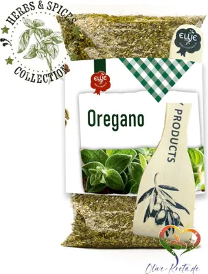 Produktbild von ELLIE 14514 Gewürz Oregano 100g mit Holzspatel von Kreta