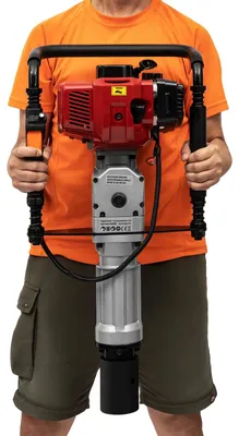 Obrázek produktu pro Beranidlo, zdvihový objem 52 cm³, výkon 1900 W, otáčky 6500 ot./min, palivová nádrž 1 l, frekvence úderů 1300–3000 BPM