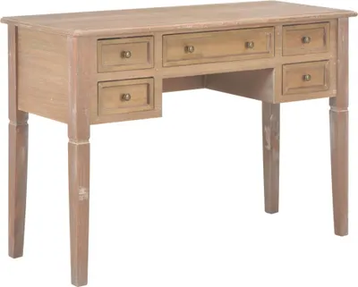 Produktbild von Cloris Designermöbel Schreibtisch Braun 109,5 x 45 x 77,5 cm Holz 2024 Neu