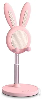 Produktbild von Niedlicher Handyhalter, verstellbarer Winkel und Höhe, Schreibtisch-Handyhalter, niedlicher Kaninchen, Pink