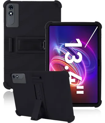 Obrázek produktu pro Tableta Pouzdro pro TABWEE T60 Pro Tablet 13.4", nárazuvzdorné měkké silikonové ochranné pouzdro se stojánkem Černá