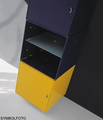Lackiertem Tür aus Stahl in versch. Farben — Base/Base X QBO Würfel von Graepel High Tech