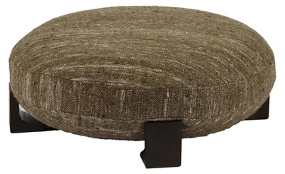 Imagen del producto de Pomax Milena, taburete, color marrón, diámetro 80 cm, altura 30 cm