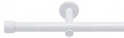 Image de Tringle à rideaux sur mesure Deco-Raum, style blanc, embout de 25 mm – 320 cm