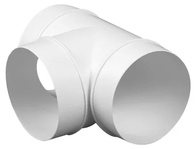 Image de Raccord en T circulaire en PVC, 125 mm