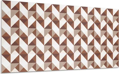 Produktbild von Geometrisches Muster Aus Dreiecken – Selbstklebende Fliesen – Wandverkleidung – Wandpaneel – PVC Fliesen – Vinylflisen – PCV Flisen – Selbstklebend – Wanddeko – 6 Stück 60 x 30 cm
