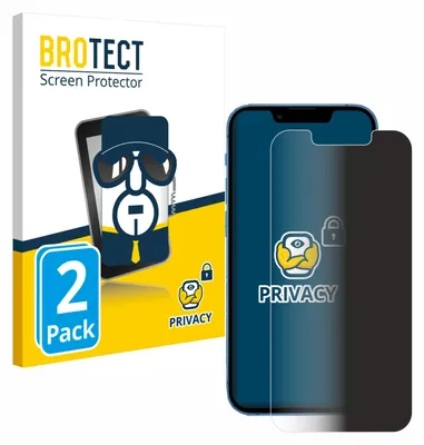 Produktbild von 2x BROTECT Sichtschutzfolie für Apple iPhone 13 mini Anti-Spy Privacy Sichtschutz Blickschutz Folie Blaulicht-Schutz