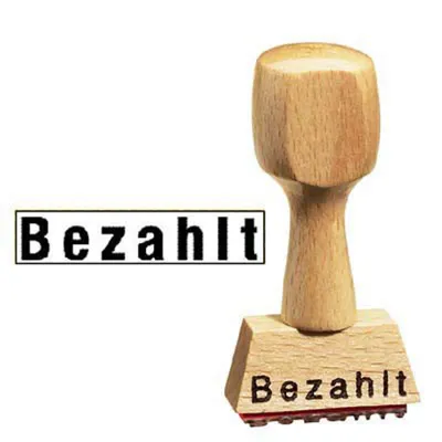 Produktbild von "Textstempel ""Bezahlt"" ohne Logo, 1 St."