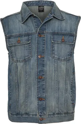 Produktbild von Urban Classics - Denim Vest, TB514 lightblue,  blaue Jeans Weste Größe XL