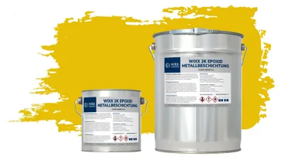 Produktbild von Wixx 2K Epoxid Metallbeschichtung - RAL 1023 | Verkehrsgelb - 10L