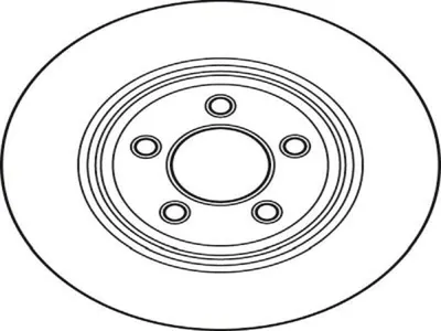 Produktbild von TRW Bremsscheiben (2 Stück) Hinterachse DF4907S