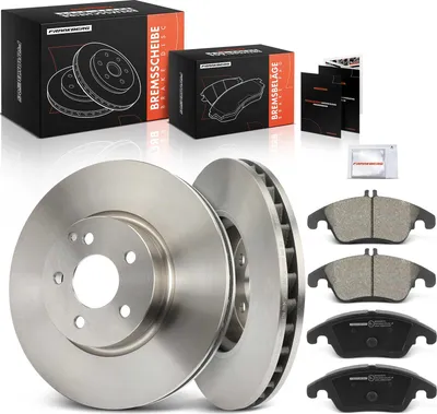 Image de Frankberg 2x disques de frein 4x plaquettes de frein essieu avant pour Mercedes-Benz Classe C W204 Classe E W212 SLK R172