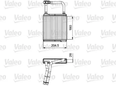 Produktbild von VALEO 811526 Wärmetauscher Innenraumheizung Kühler passend für MERCEDES-BENZ E-Klasse Limousine (W211) E-Klasse T-modell (S211) CLS (C219)