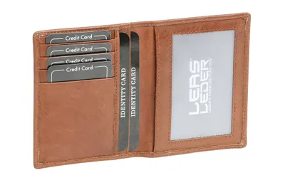 Produktbild von LEAS Ausweis- und Kreditkartenhülle Echt-Leder, cognac Card-Collection