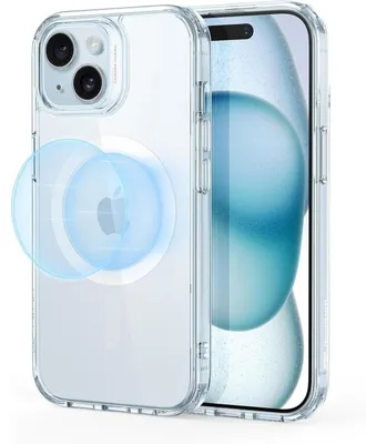 Image de Coque pour iPhone 15 Plus, compatible MagSafe, protection renforcée, résistante aux rayures, couleur bleue