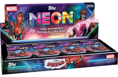 Immagine prodotto di Confezione da collezione Topps Marvel Neon, edizione 2026