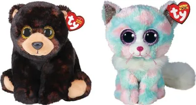 Produktbild von Ty - Stofftiere - Beanie Buddy - Kodi Bear & Opal Cat
