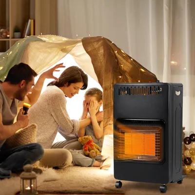 Produktbild von Ikodm Mobile Gasheizung für 8 bis 15 kg mit Regler, Schlauch und 2 Adaptern