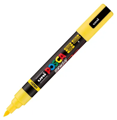 Productafbeelding van Marker BRUSH POSCA PC-5BR, geel (6 stuks)
