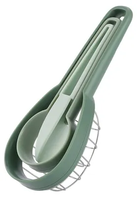 3-in-1 Avocadoschneider, Entkerner und Schäler, grün